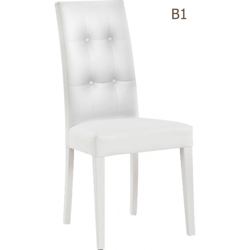 468/B  Beech wood finished chair, 5 colours availables