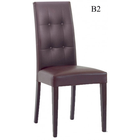 468/B  Beech wood finished chair, 5 colours availables