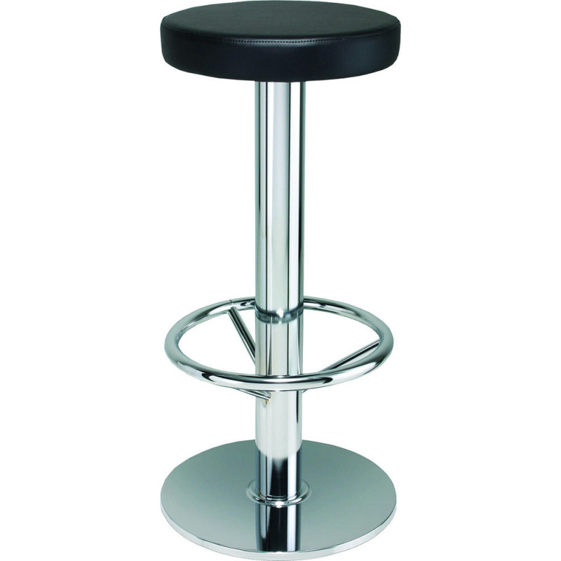 520  Black or chromed steel stool frame, fixed or swivel upholstered seat