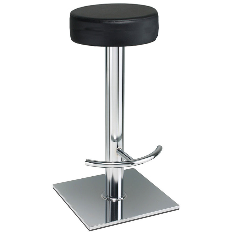 524  Black or chromed steel stool frame, fixed or swivel upholstered seat