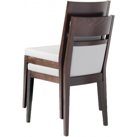 529/I  Raw or finished bech wood stackable chair, finishes to choice