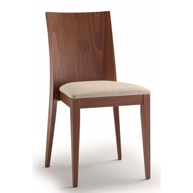542/I  Raw or finished bech wood stackable chair, finishes to choice