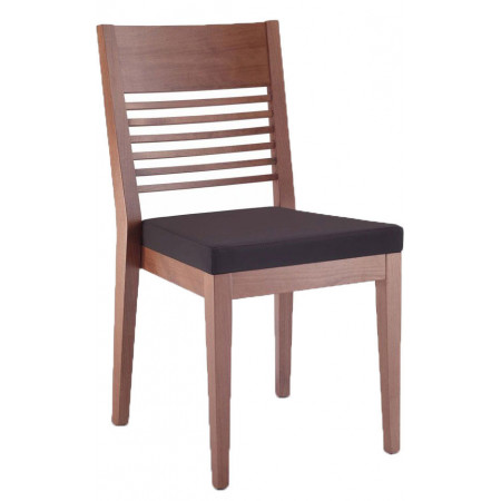 546/I  Raw or finished beech wood stackable chair, finishes to choice