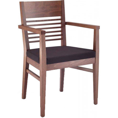 546/C  Raw or finished bech wood armchair, finishes to choice