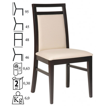 562  Raw or finished beech wood chair, finishes to choice
