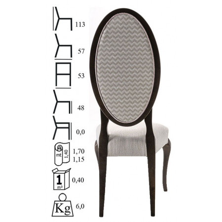 585  Raw or finished beech wood chair, finishes to choice