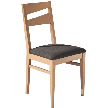 611  Raw or finished beech or durmast wood chair, finishes to choice