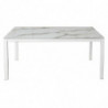 2266 Extending table with tempered glass - ceramic top marble finished