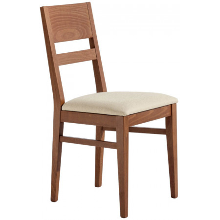 614  Raw or finished beech or durmast wood chair, finishes to choice