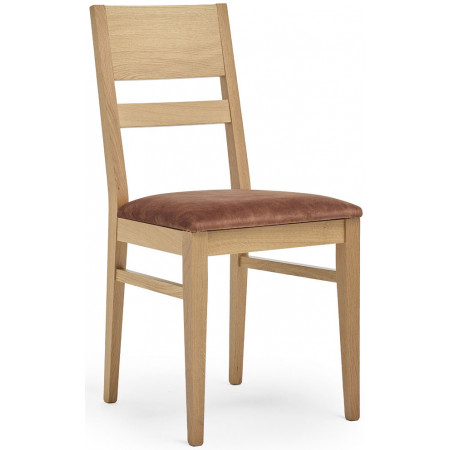 614  Raw or finished beech or durmast wood chair, finishes to choice