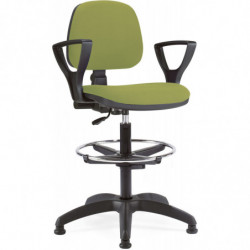 507SG  Start work stool with feet or wheels, upholstering with fabrics to choice