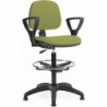 507SG  Start work stool with feet or wheels, upholstering with fabrics to choice