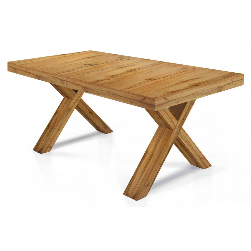 2268 Tavolo allungabile con base e piano nobilitato melaminico