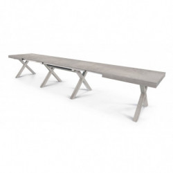 2268 Tavolo allungabile con base e piano nobilitato melaminico