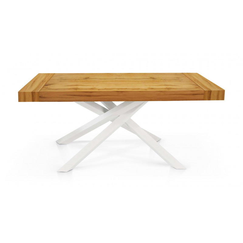 2269  Tavolo allungabile con base in metallo e piano in melaminico