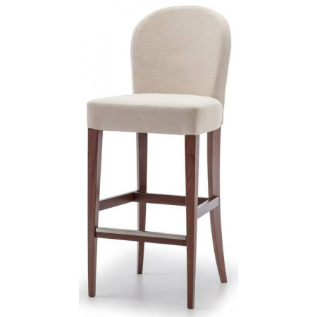 662SG/TI  Raw or finished beech wood stool, finishes to choice