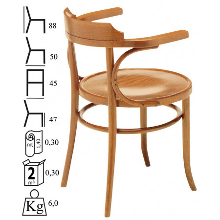 667 Raw or finished beech wood chair, finises to choice