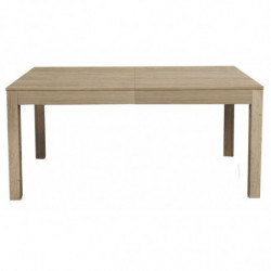 2271  Extending table, beech wood base, grey ash wood melamine top