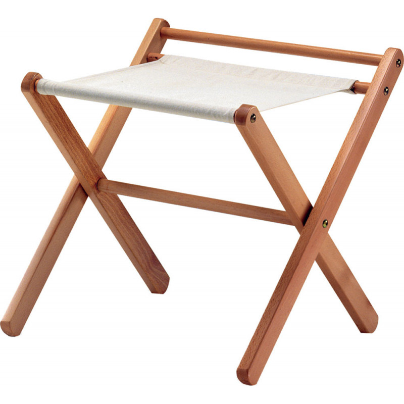 683  Beech wood folder baggage stand natural or walnut finished