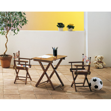 758  Beech wood folder baby chair natural or walnut finished