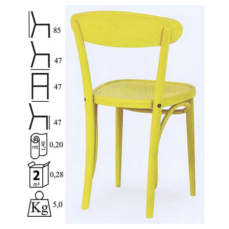 819/P  Sedia Patent in faggio grezza o finita, finiture a scelta