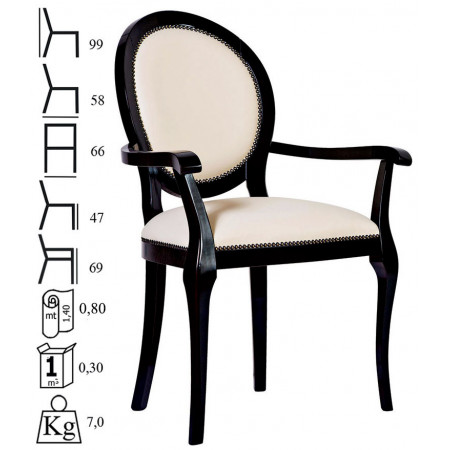 832/C  Raw or finished bech wood armchair, finishes to choice
