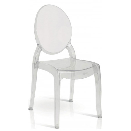 903  Trasparent polycarbonate stackable chair frame