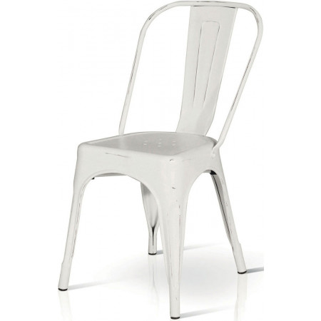 907  White or grey  varnished steel stackable chair frame