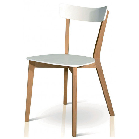 911 Beech wood chair frame, two tone or white colours finished