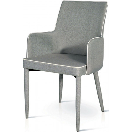 913 Varnished steel chair frame, 3 colours leatherette upholstered seat