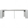 2245 Wall console-extending table worn white or grey marble effect melamine finished