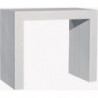 2245 Consolle a muro-tavolo allungabile in melaminico bianco o marmo grigio