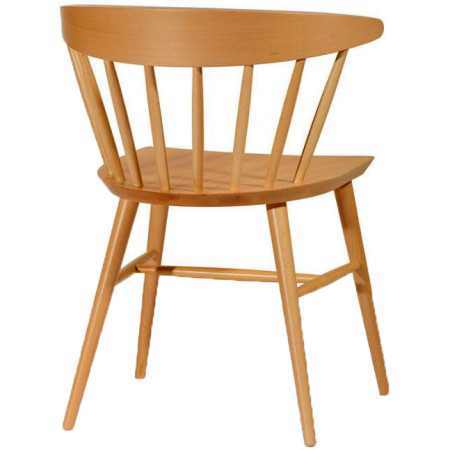 927/C Raw or finished beech wood armchair, finishing to choice