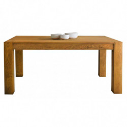 2274 Tavolo allungabile con base in rovere e piano in listellare rovere