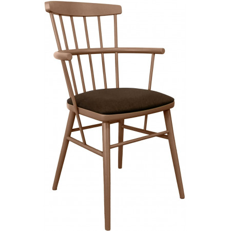 934/C Raw or finished beech wood armchair, finishes to choice