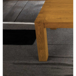 2274 Extending table, durmast wood blockboard veneered top wheat finished