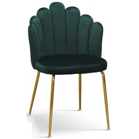 958  Metal chair frame, velvet 4 colours availables upholstered shell