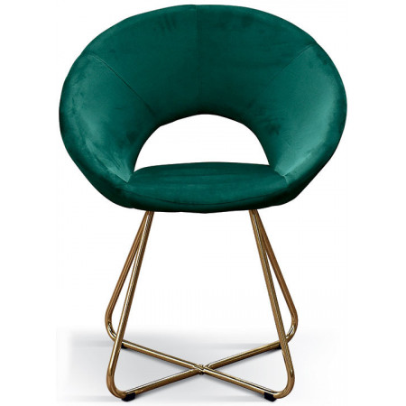960  Metal chair frame, velvet 4 colours availables, upholstered shell