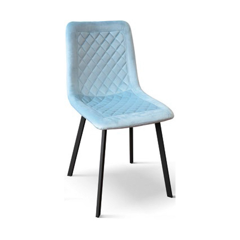 967  Metal chair frame, velvet 8 colours upholstered shell
