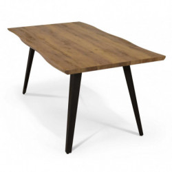 2280 metal table base, durmast wood veenered top