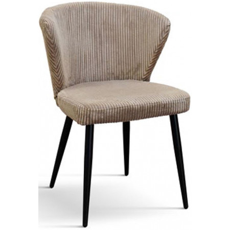 968  Metal chair frame, velvet 4 colours upholstered shell
