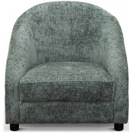 973  Armchair with grey or green fabric upholstered seat