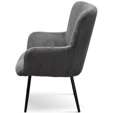 977  Poltrona in metallo tappezzata con 4 colori tessuto