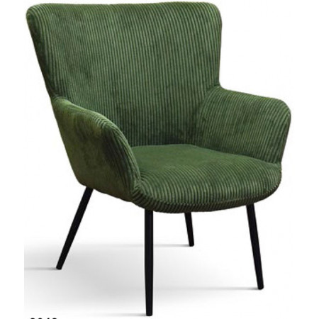 977  Metal armchair frame, 4 colours fabric upholstered seat