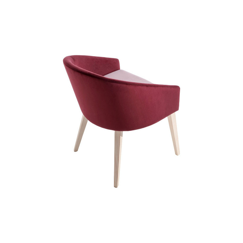 978  Raw or finished beech wood armchair, finishes to choice