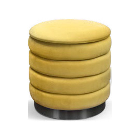 980  Container pouf MDF frame, velvet 4 colours uphosltered seat
