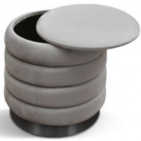 980  Container pouf MDF frame, velvet 4 colours uphosltered seat
