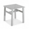 867NT  Aluminium small table with teak top, for sea bed