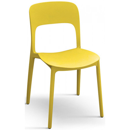 989  Stackable polypropylene structure 6 colours chair frame