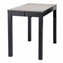 2284  Consolle a muro-tavolo allungabile, piano in melaminico grigio cemento